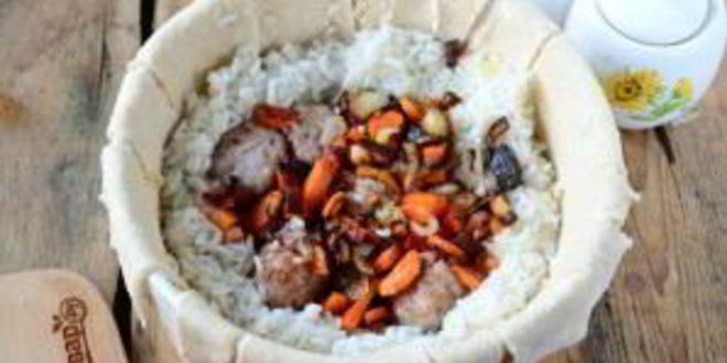 Рецепт хан-плов с фрикадельками