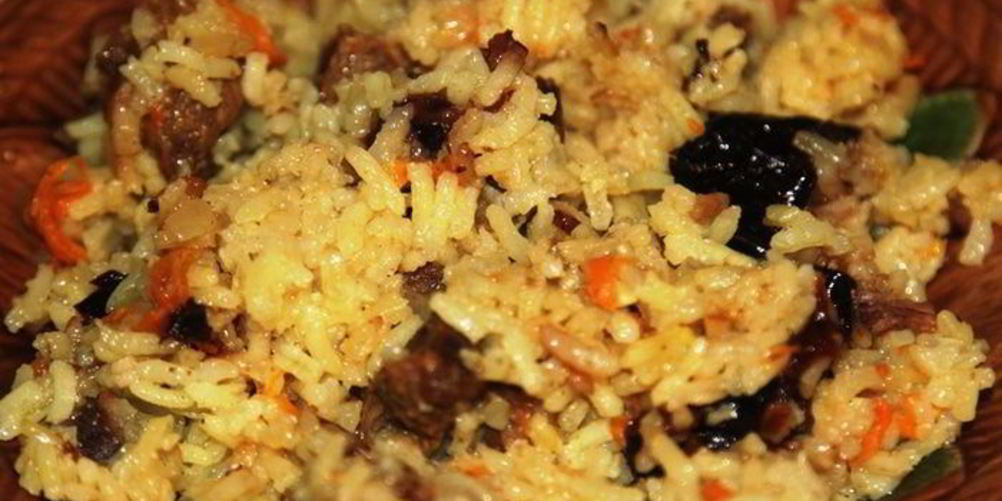 Как приготовить мой плов с черносливом и карри