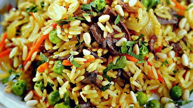 Рецепт Овощной плов с грибами