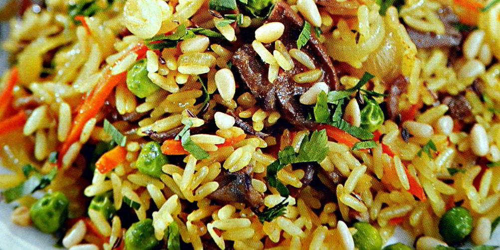 Как приготовить овощной плов с грибами