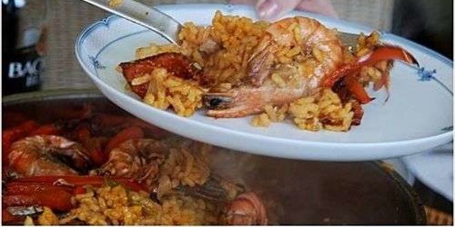 Рецепт паэлья с колбасой и морепродуктами