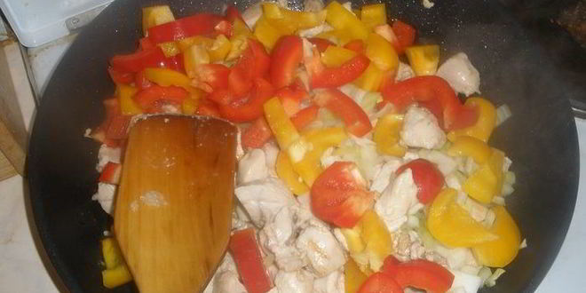 Рецепт паэлья с курицей и овощами