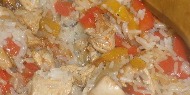 Рецепт паэлья с курицей и овощами