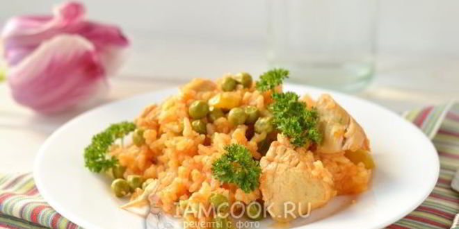 Рецепт паэлья с курицей