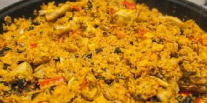 Рецепт паэлья с морепродуктами и курицей