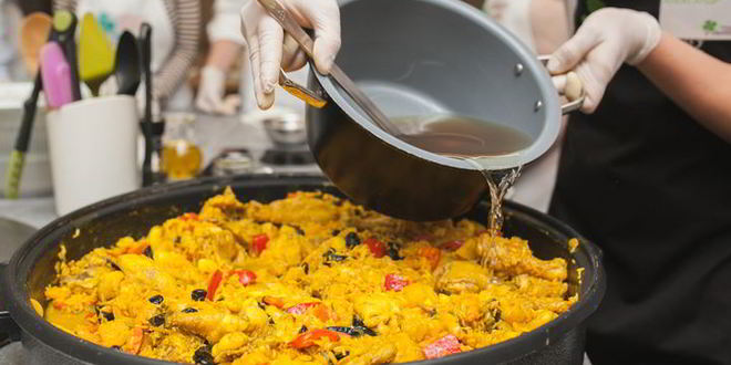 Рецепт паэлья с морепродуктами и цыпленком