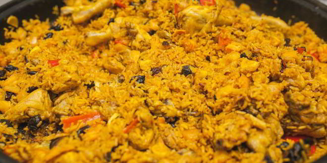 Рецепт паэлья с морепродуктами и цыпленком