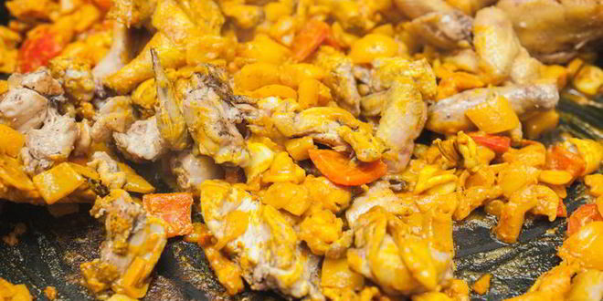 Рецепт паэлья с морепродуктами и цыпленком