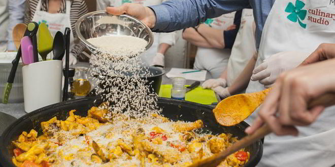 Рецепт паэлья с морепродуктами и цыпленком