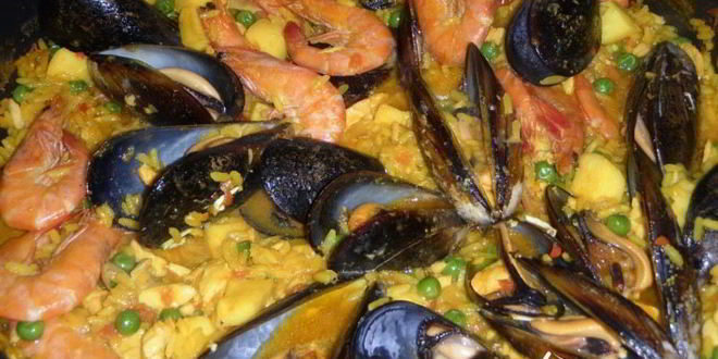 Рецепт паэлья с морепродуктами paella de mariscos