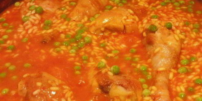 Рецепт паэлья в стиле море и земля