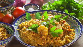 Рецепт Плов из бурого риса с курицей