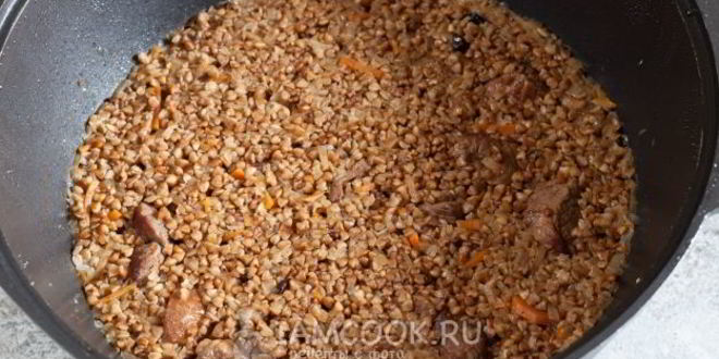 Рецепт плов из гречки с бараниной