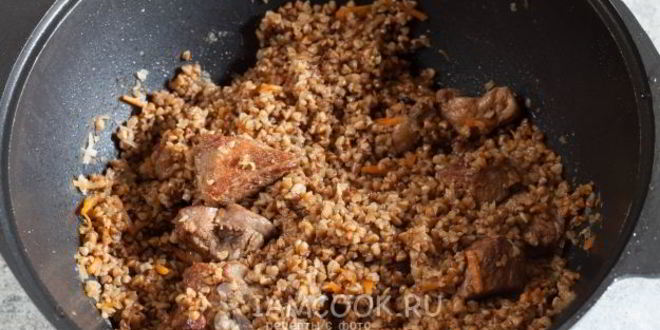 Рецепт плов из гречки с бараниной