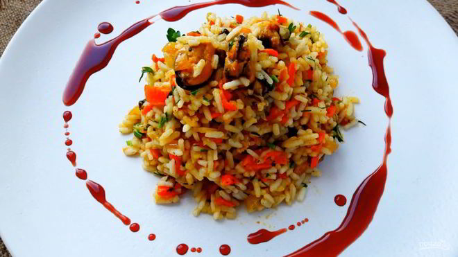 Рецепт Плов из мидий