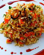 Плов из мидий