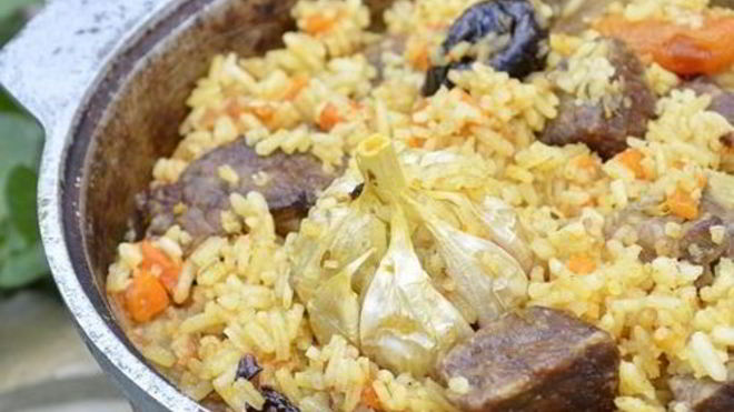 Рецепт Плов на костре со свининой