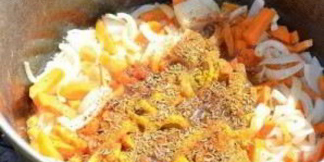 Рецепт плов на костре со свининой