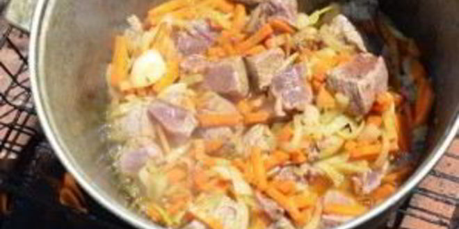 Рецепт плов на костре со свининой