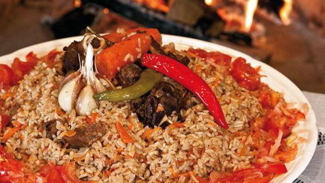 Рецепт Плов по-фергански в сковороде вок