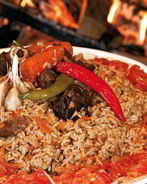 Плов по-фергански в сковороде вок