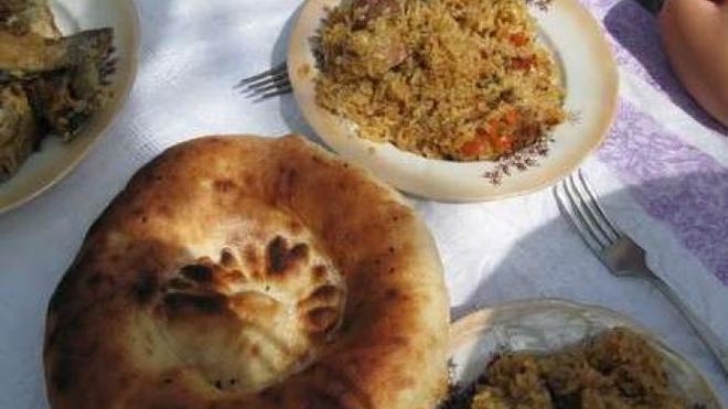 Рецепт Плов по-татарски на костре