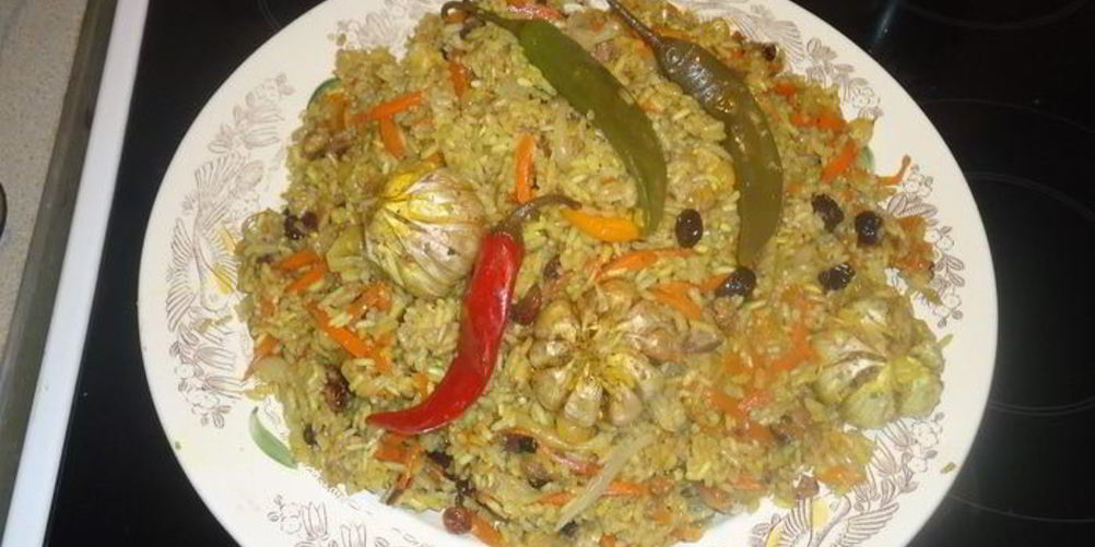 Рецепт пряный плов с орехами