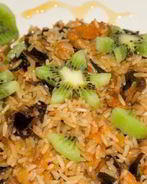 Плов с черносливом и курагой