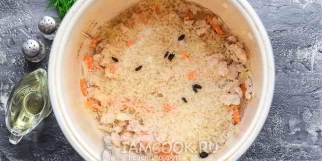 Рецепт плов с фаршем в мультиварке