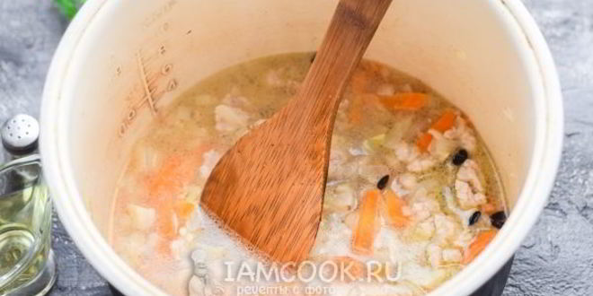 Рецепт плов с фаршем в мультиварке