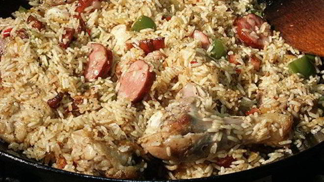 Рецепт Плов с колбасой