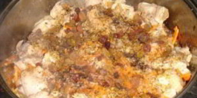 Рецепт плов с курицей и изюмом