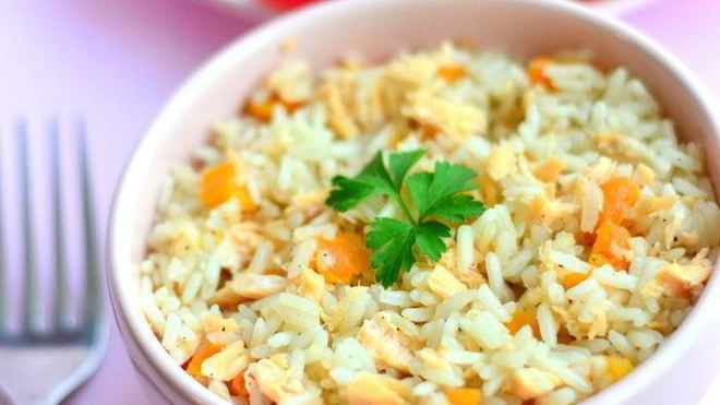 Рецепт Плов с лососем