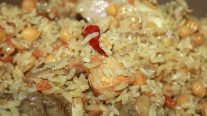 Рецепт Плов с нутом и курицей