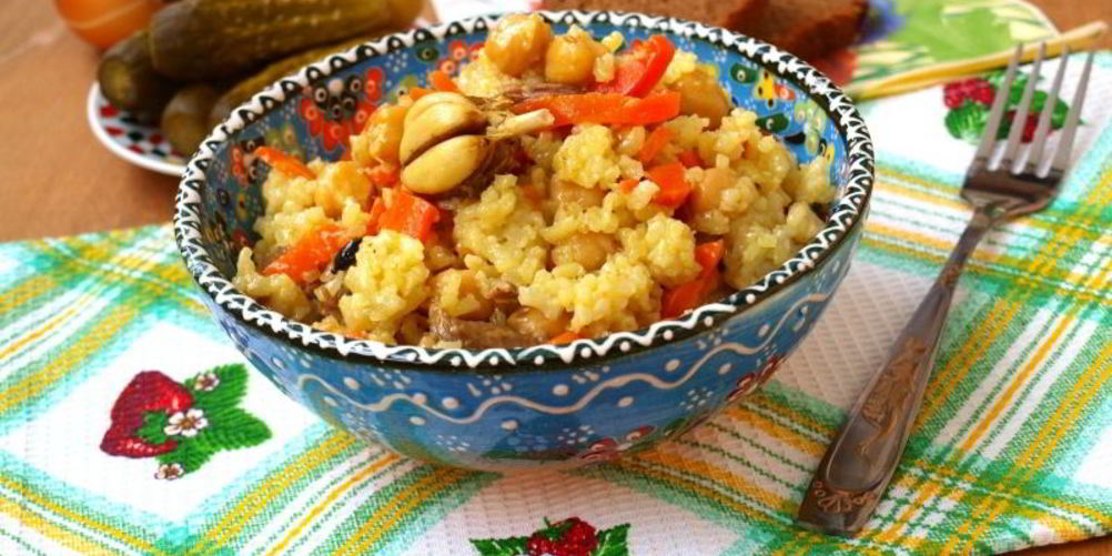 Рецепт плов с разноцветным рисом