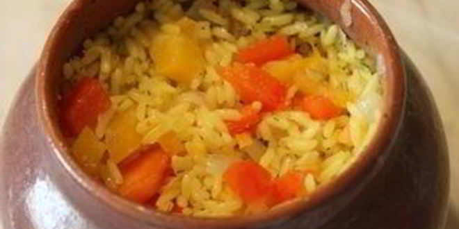 Рецепт плов с рыбой в горшочке