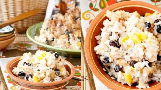 Рецепт Плов с тыквой и фруктами