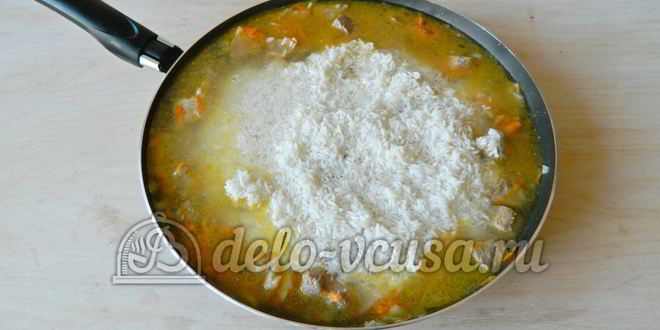 Рецепт плов со свининой на сковороде