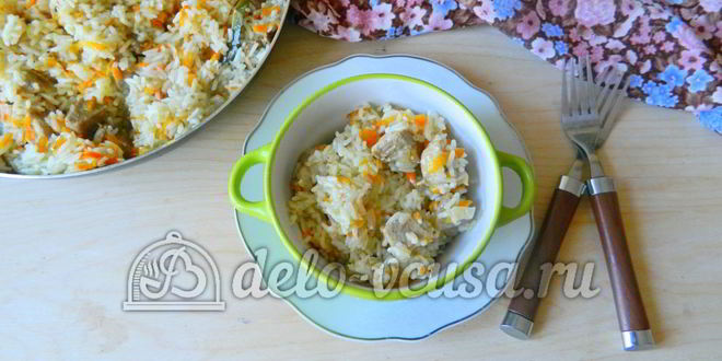 Рецепт плов со свининой на сковороде