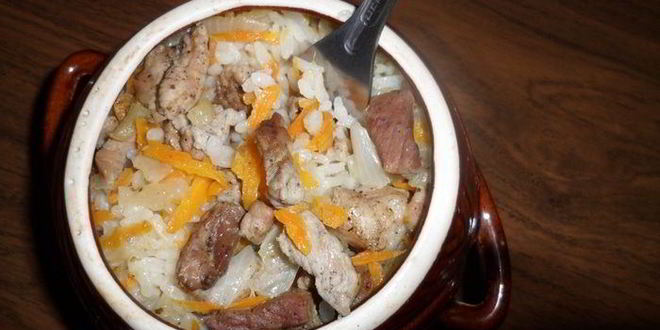 Рецепт плов в горшочках