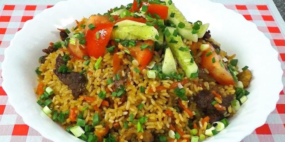 Как приготовить плов в сковороде вок