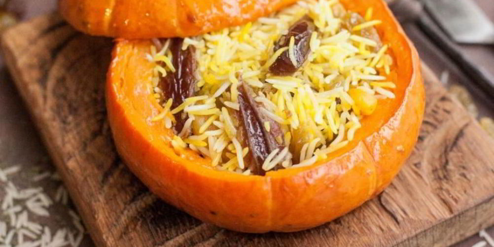 Рецепт фруктовый плов в тыкве