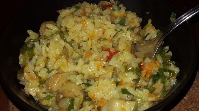 Рецепт Постный плов с грибами