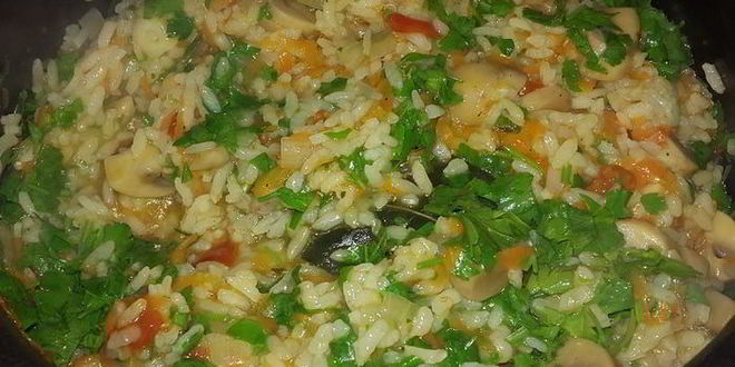 Рецепт постный плов с грибами