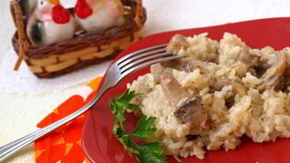 Рецепт Шила-плов с шампиньонами