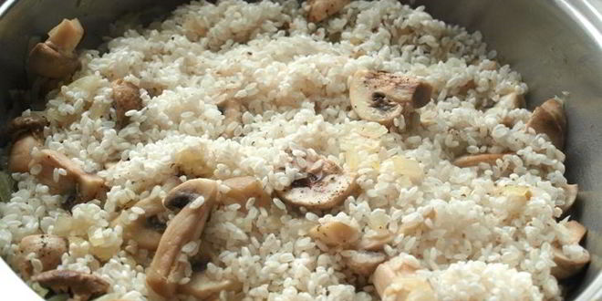 Рецепт шила-плов с шампиньонами