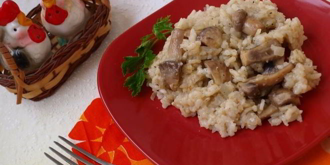 Рецепт шила-плов с шампиньонами