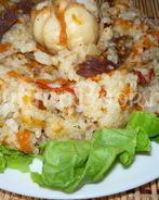 Свиные потроха с рисом в мультиварке