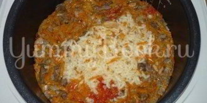 Рецепт свиные потроха с рисом в мультиварке