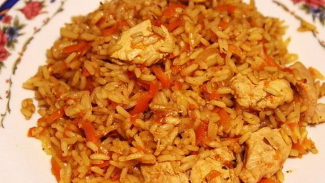 Рецепт Вкусный плов с курицей